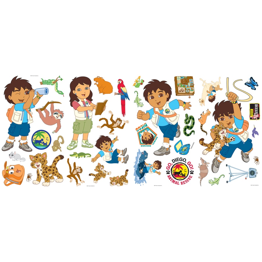 Nickelodeon Blue Go Diego Room Appliques At Lowes