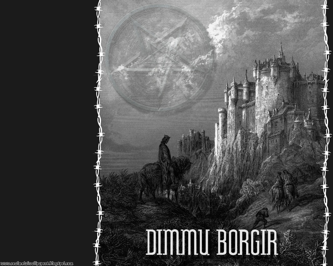 Real Metal Wallpaper Dimmu Borgir Black Band
