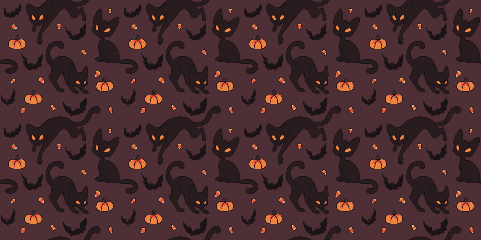 Halloween Black Cats Pumpkin Wallpaper HD