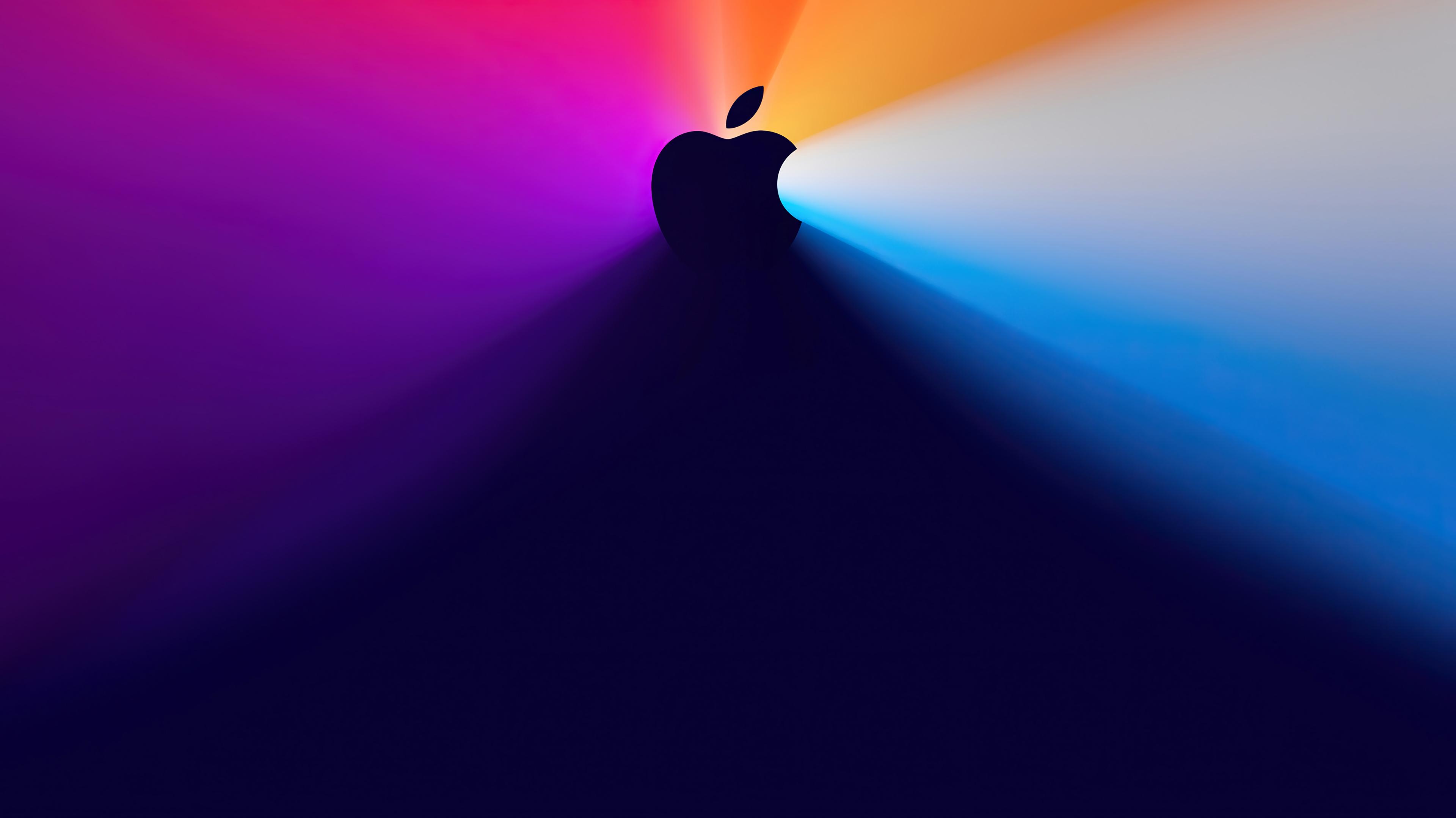 Apple Logo Colorful Background HD 4k Wallpaper