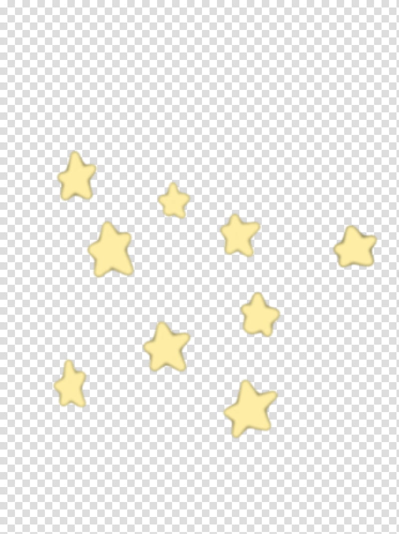 Mochi Yellow Stars Illustration Transparent Background Png