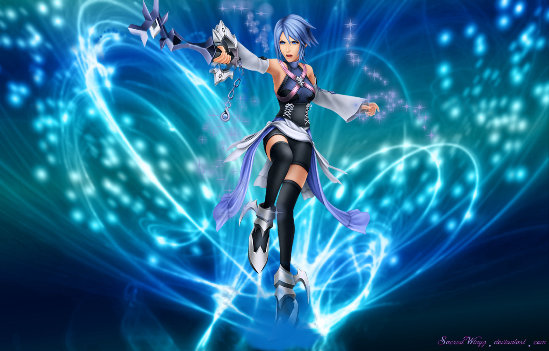 Kingdom Hearts Wallpaper Aqua By Sacredwingz