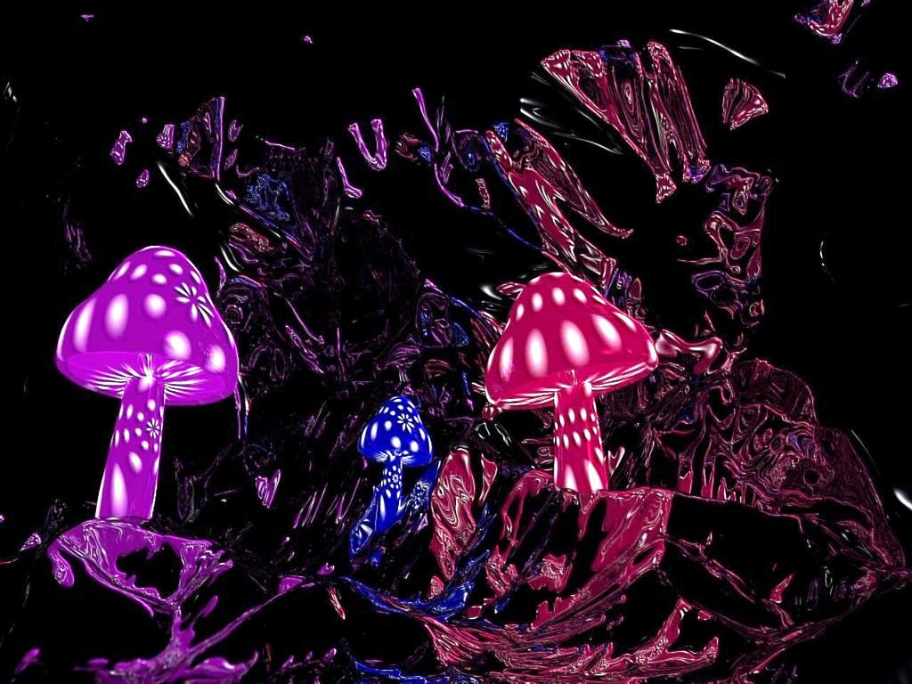 Wallpaper Magic Mushroom Hd Background Desktop