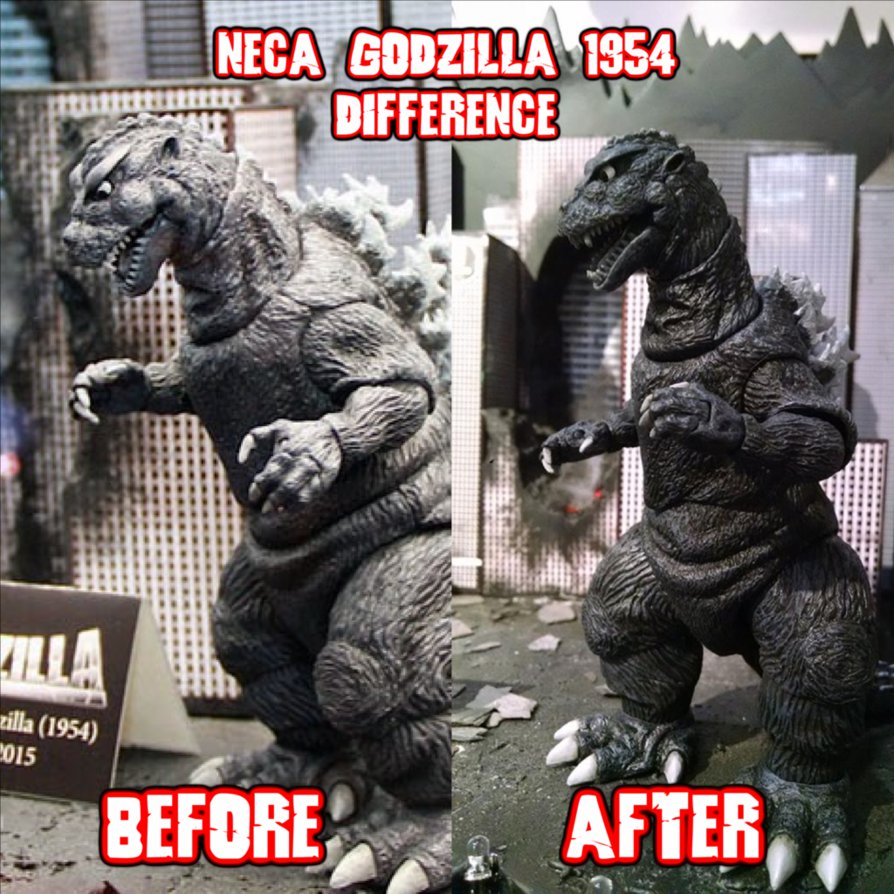 Neca Godzilla Difference By Kingasylus91