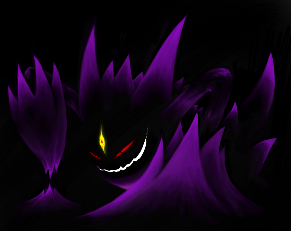 Shiny Mega Gengar by Goronic on DeviantArt