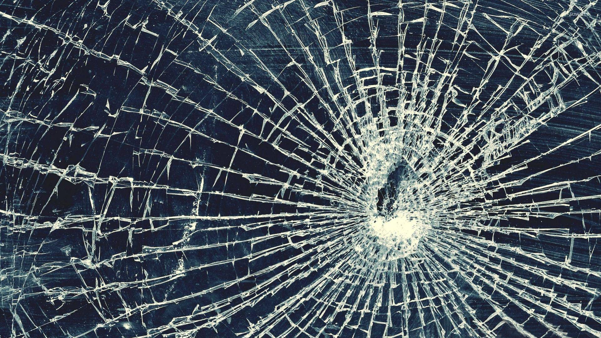 Shattered Window Wallpaper Abstract