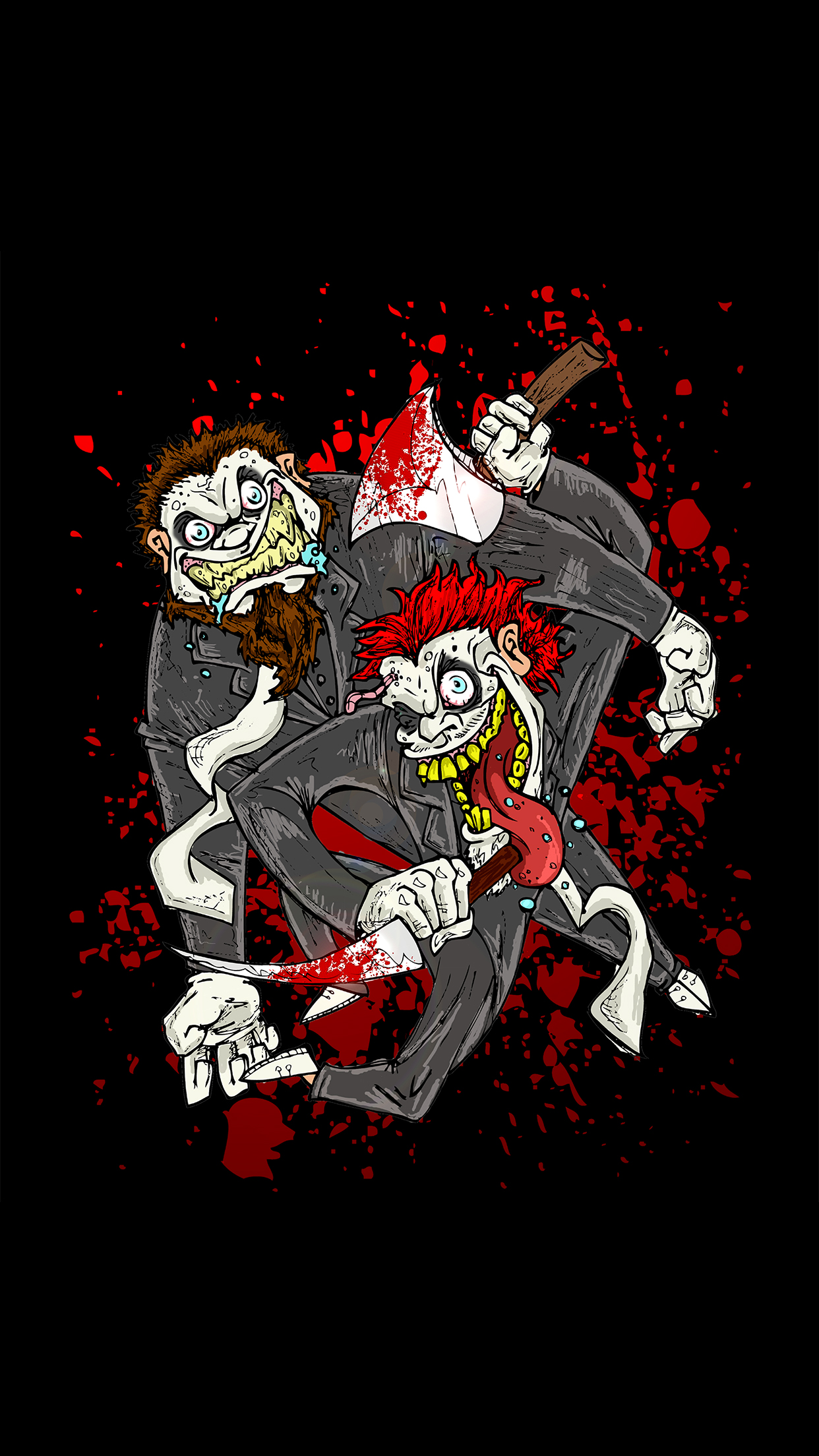 Twiztid Bloody Toons iPhone 3wallpaper Parallax Les Wallpaper