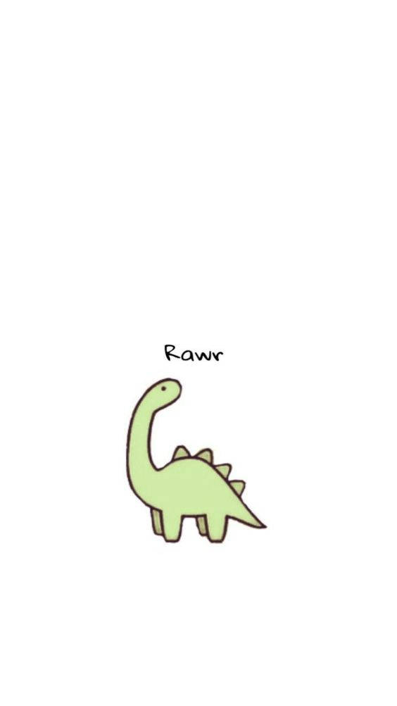 Cartoon Dinosaur Phone Wallpaper