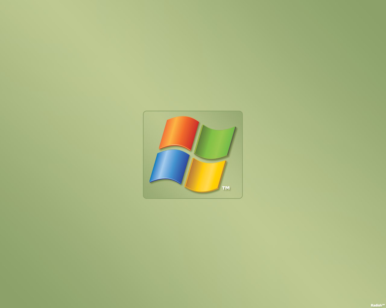 Ms Windows Xp Olive Green Flag By Radishtm