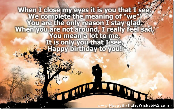 BirtHDay Poems For Husband Romantic Happy Messages