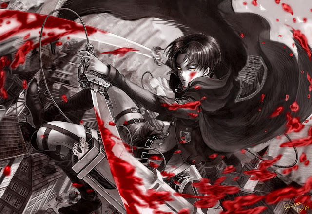 To Or Save This Cool Blood Stain Blade Levi HD Wallpaper