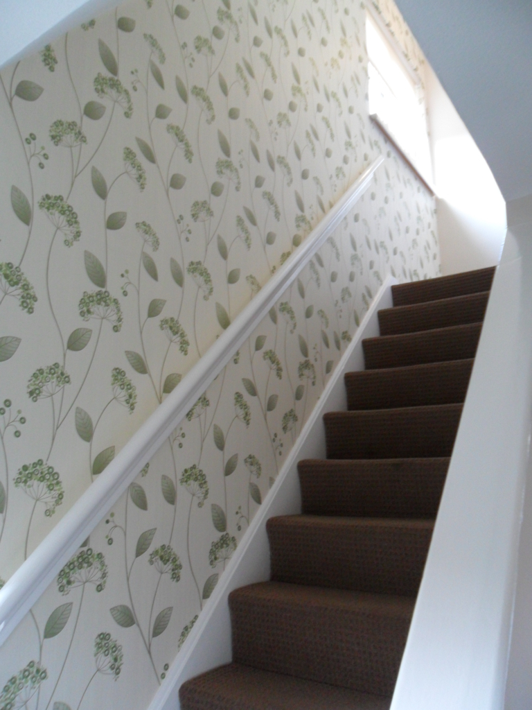 How to wallpaper your stairs  add personality pattern and colour  Ideal  Home