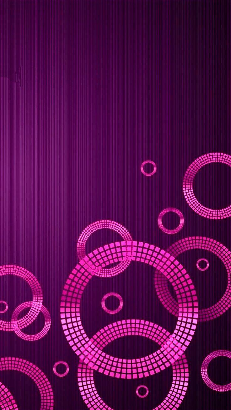 Wallpaper Background Lock Screen Geometric Purple Pink For iPhone