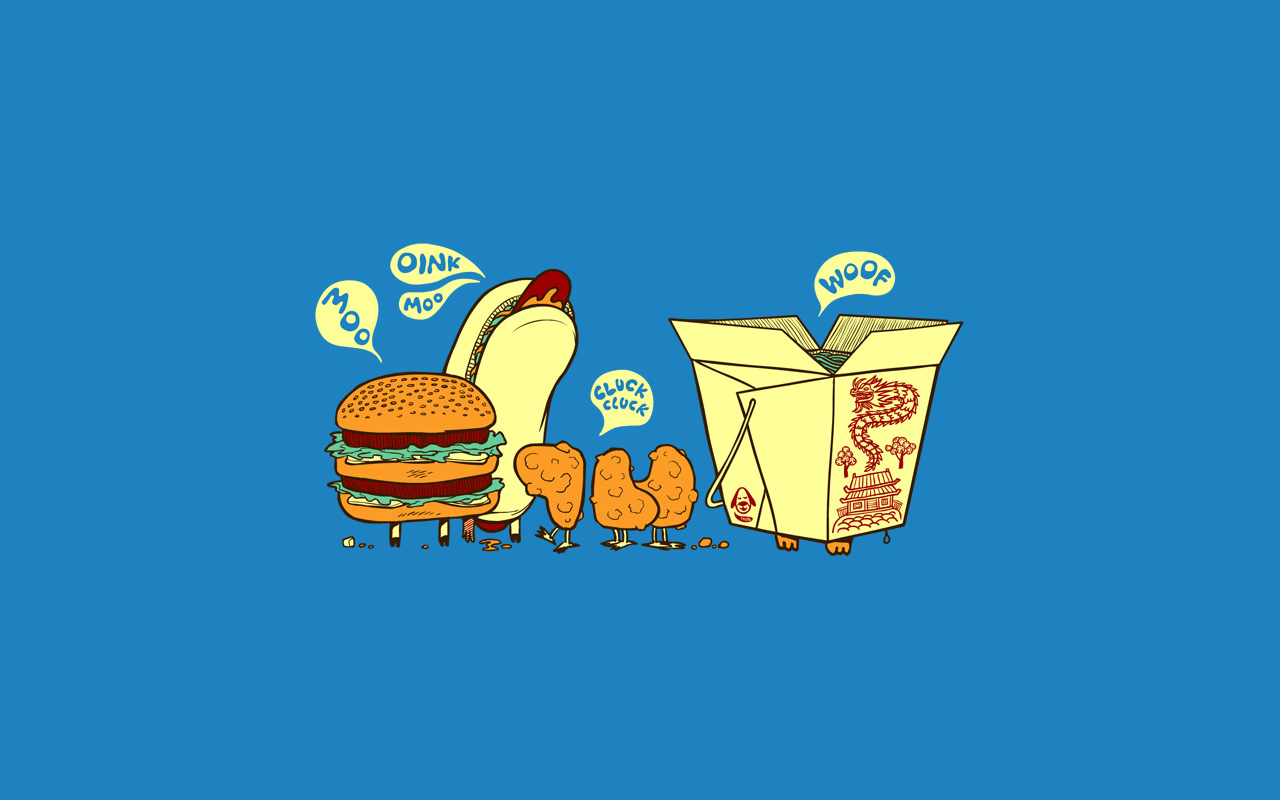 Funny Fast Food Wallpaper