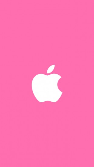 Apple Pink Background iPhone Wallpaper Tags Logo
