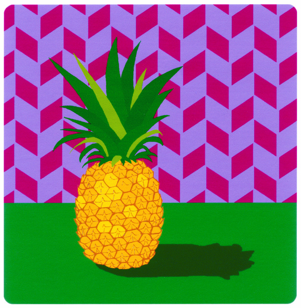 Fruit With Wallpaper Pineapple Art Print By The Files