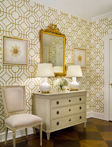 Cowtan And Tout Bamboo Wallpaper French Entrance Foyer Sandra