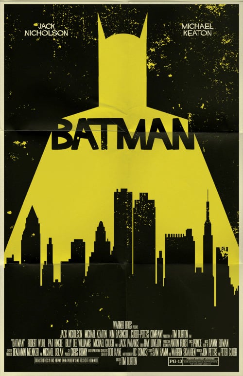Batman movie poster by markwelser on