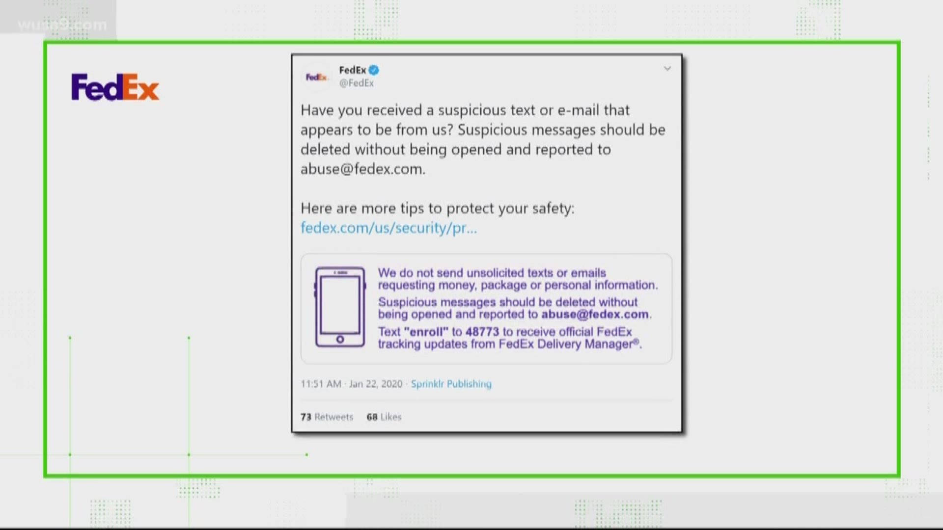 Announcement Reminder Fedex Tracking Ffp99q2m3q54s78u Wallpaper
