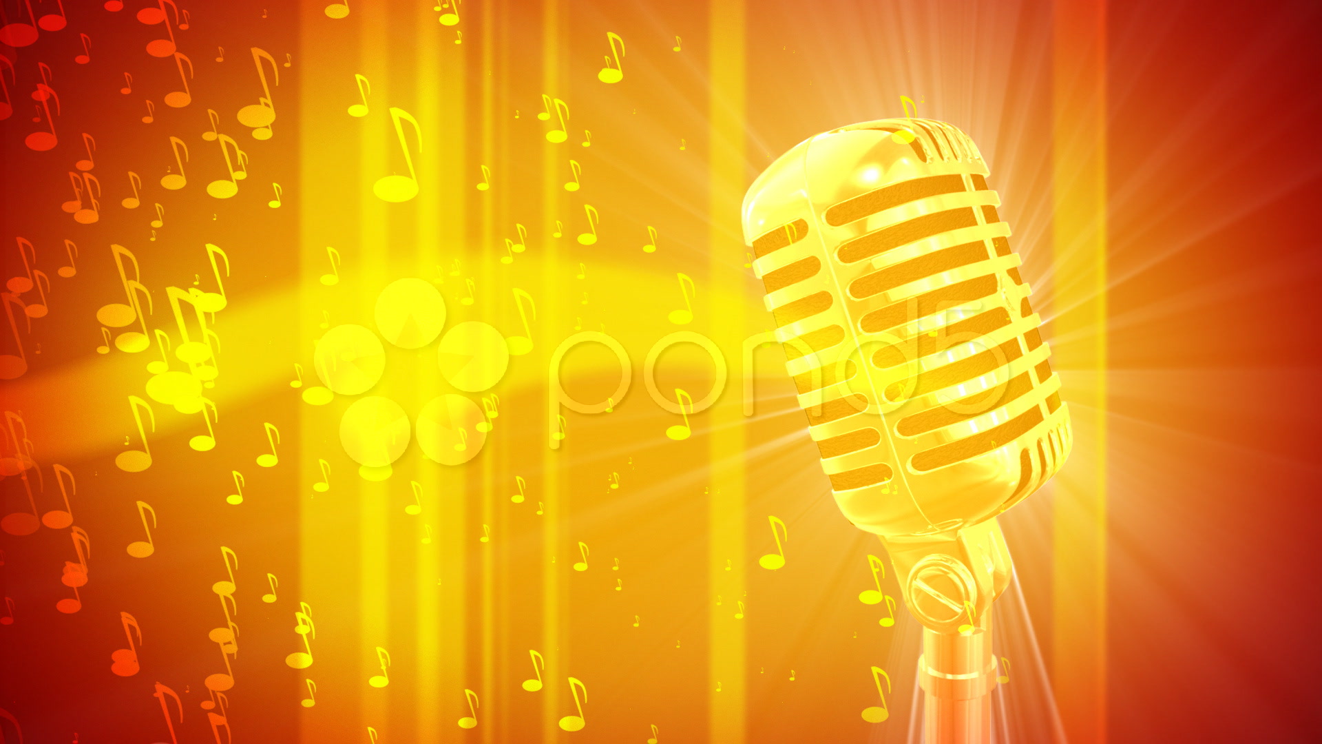 Music Orange Musical Instruments Illustration Microphone