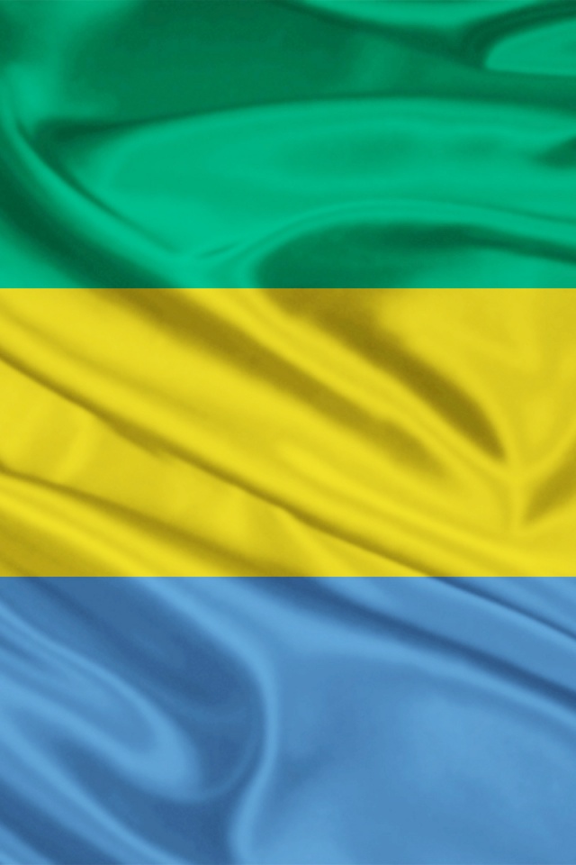 Gabon Flag iPhone Wallpaper