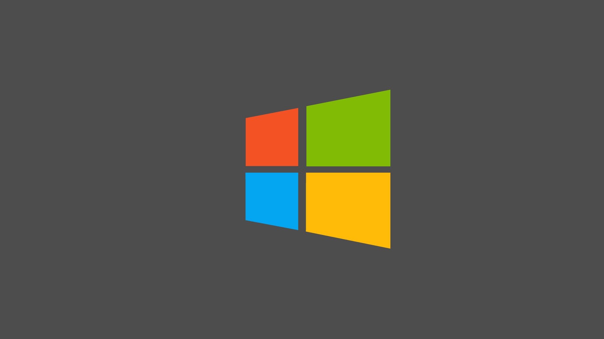 Classic Microsoft Windows Logo on a Dark Gray Background