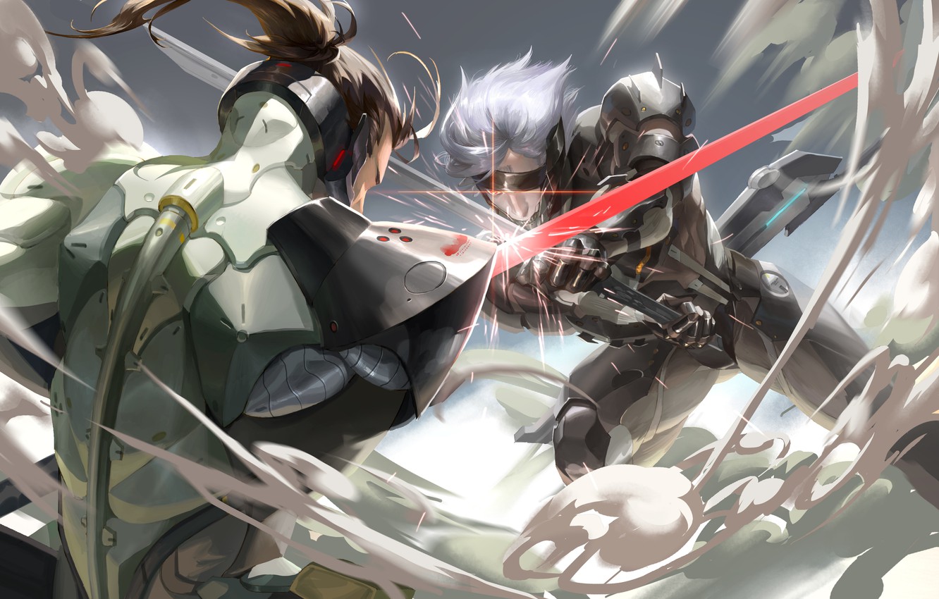 Wallpaper Sword Battle Snake Sam Konami Raiden Metal Gear