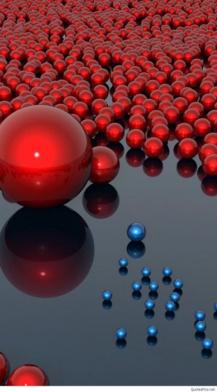 Download Red Reflecting Ball 3d Android Phone Wallpaper  Wallpaperscom