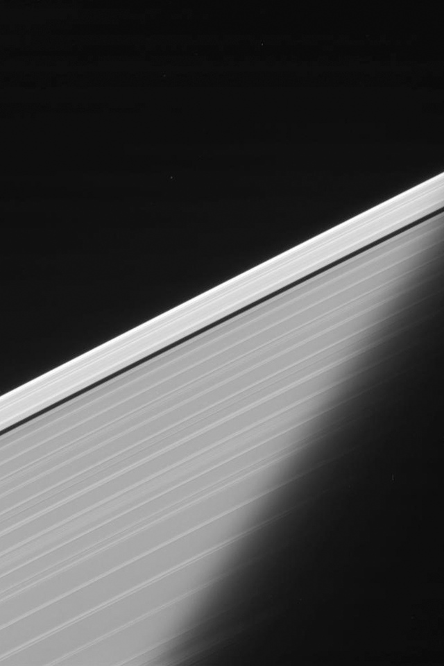 Saturn S Shadow Wallpaper Cassini Image Of The