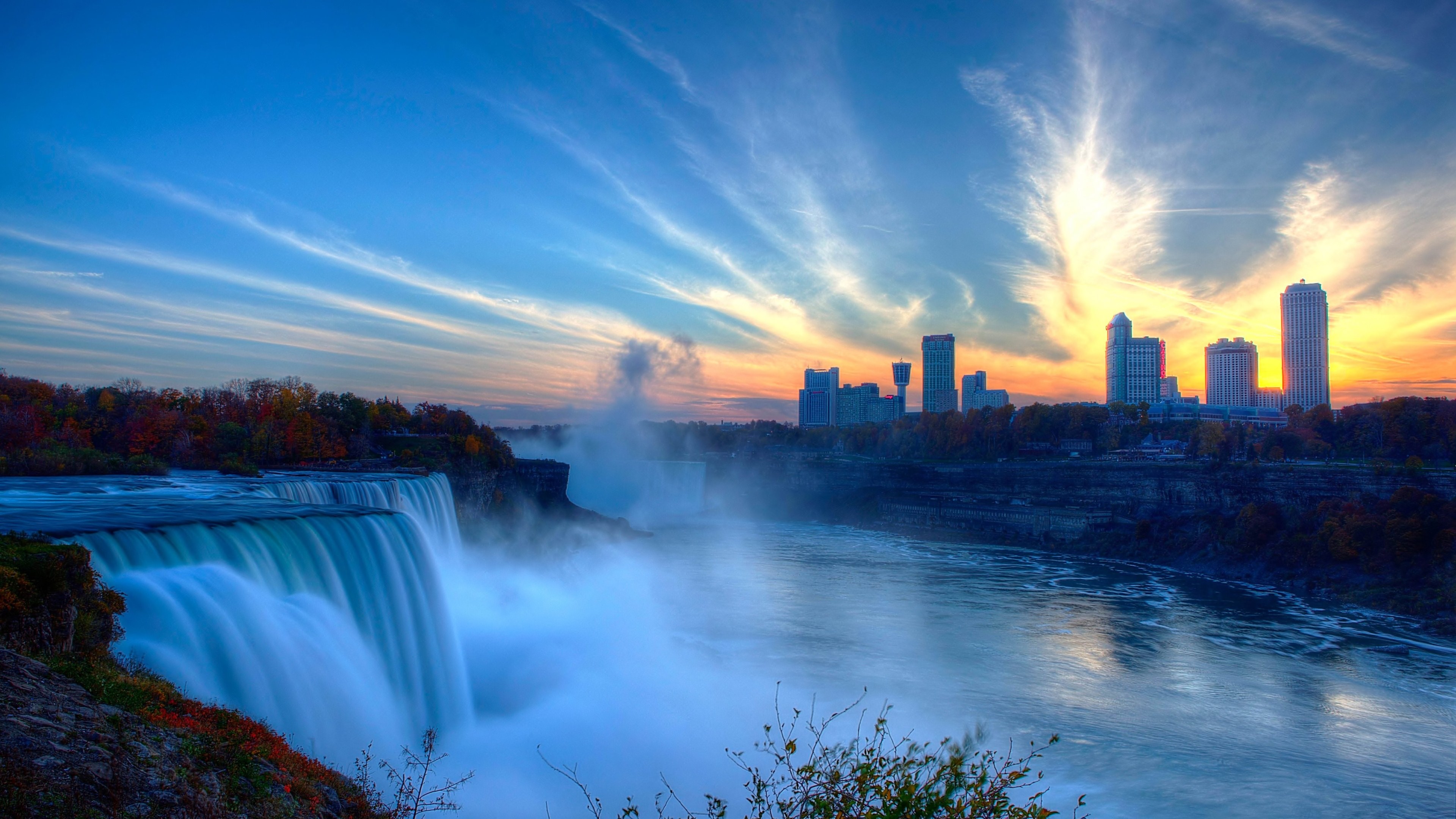 Niagara Falls At Dawn Wallpaper