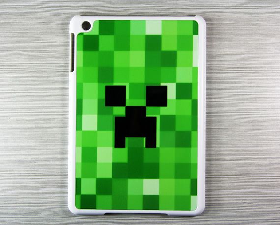 Home Minecraft Creeper Hard Cover Case For iPad Mini