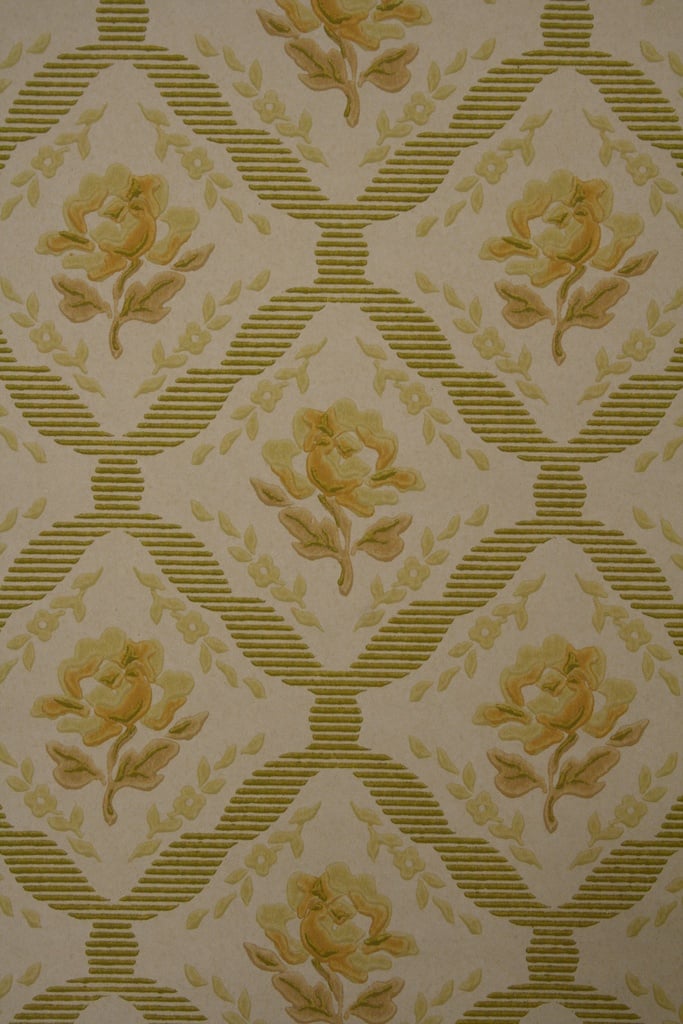 50s floral wallpaper from the late 50s Original retro vintage 683x1024