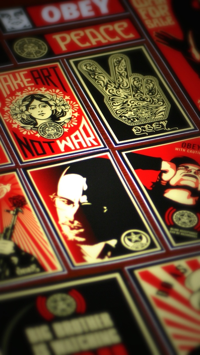 Obey Wallpaper For iPhone Green