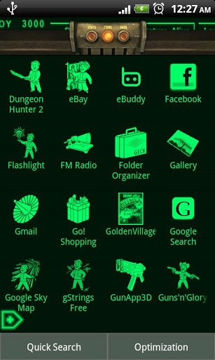 Bigger Pipboy Fallout Theme For Android Screenshot