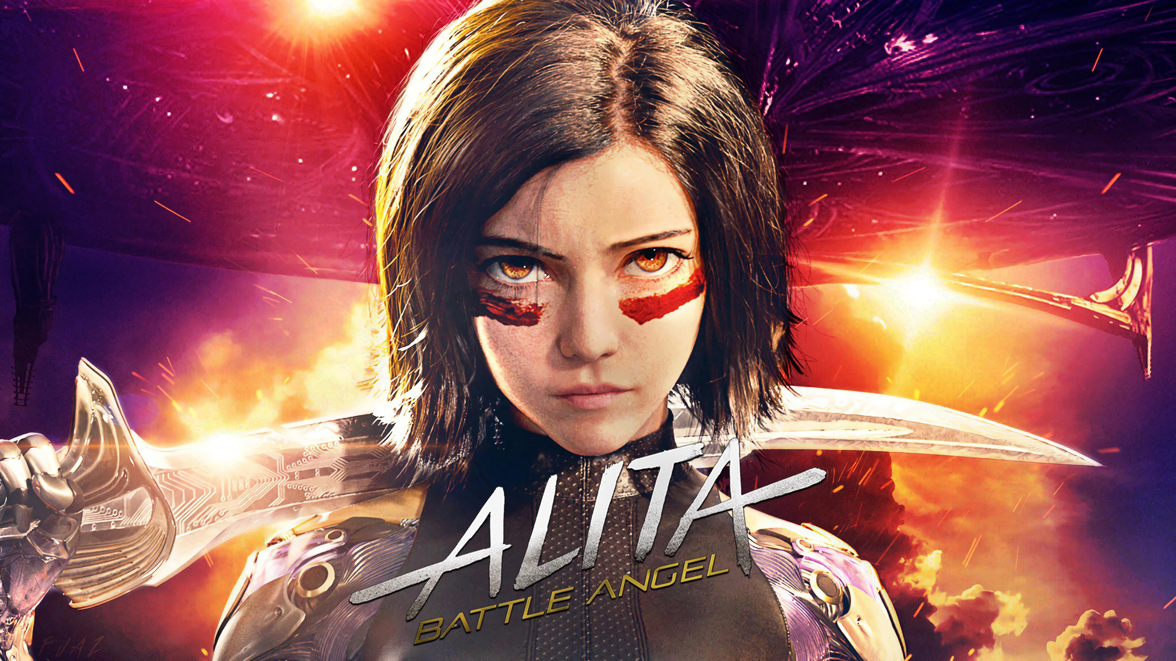 The Alita Battle Angel 4k HD Movies Wallpaper Image