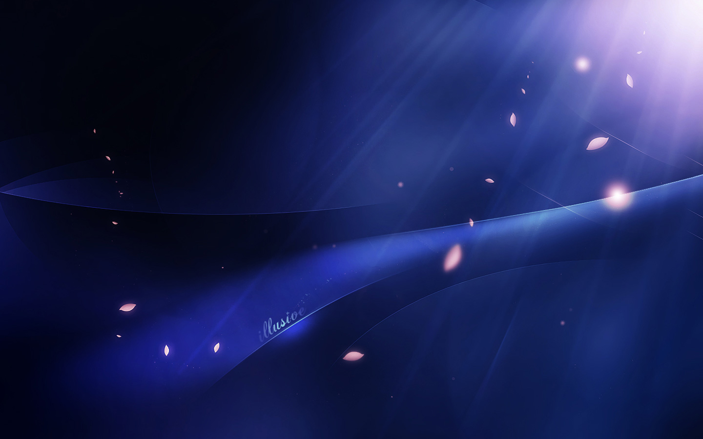Illusive Dark Blue Wallpaper HD