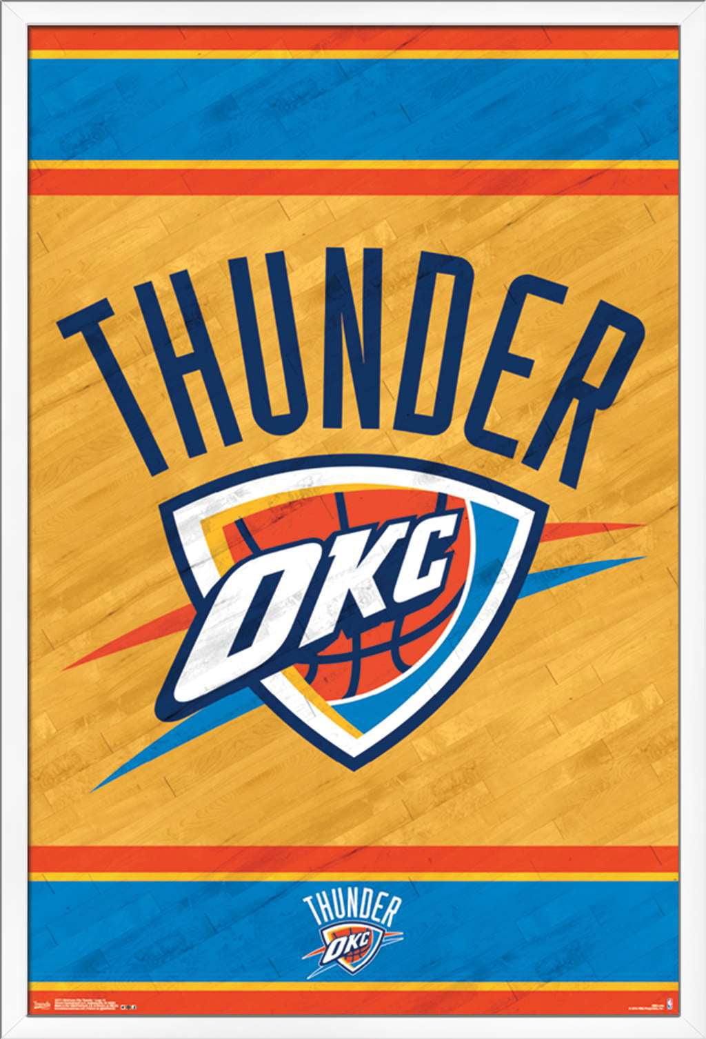 Nba Oklahoma City Thunder Logo Wall Poster X
