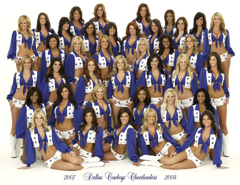 Black Dallas Cowboys Cheerleaders Squad Photos