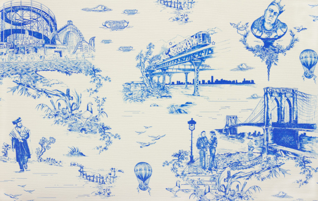 Palette Is Uber Contemporary When Matched With A Super Graphic Toile