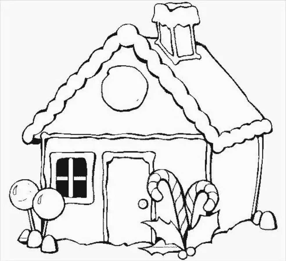 House Colouring Pictures Wallpaper