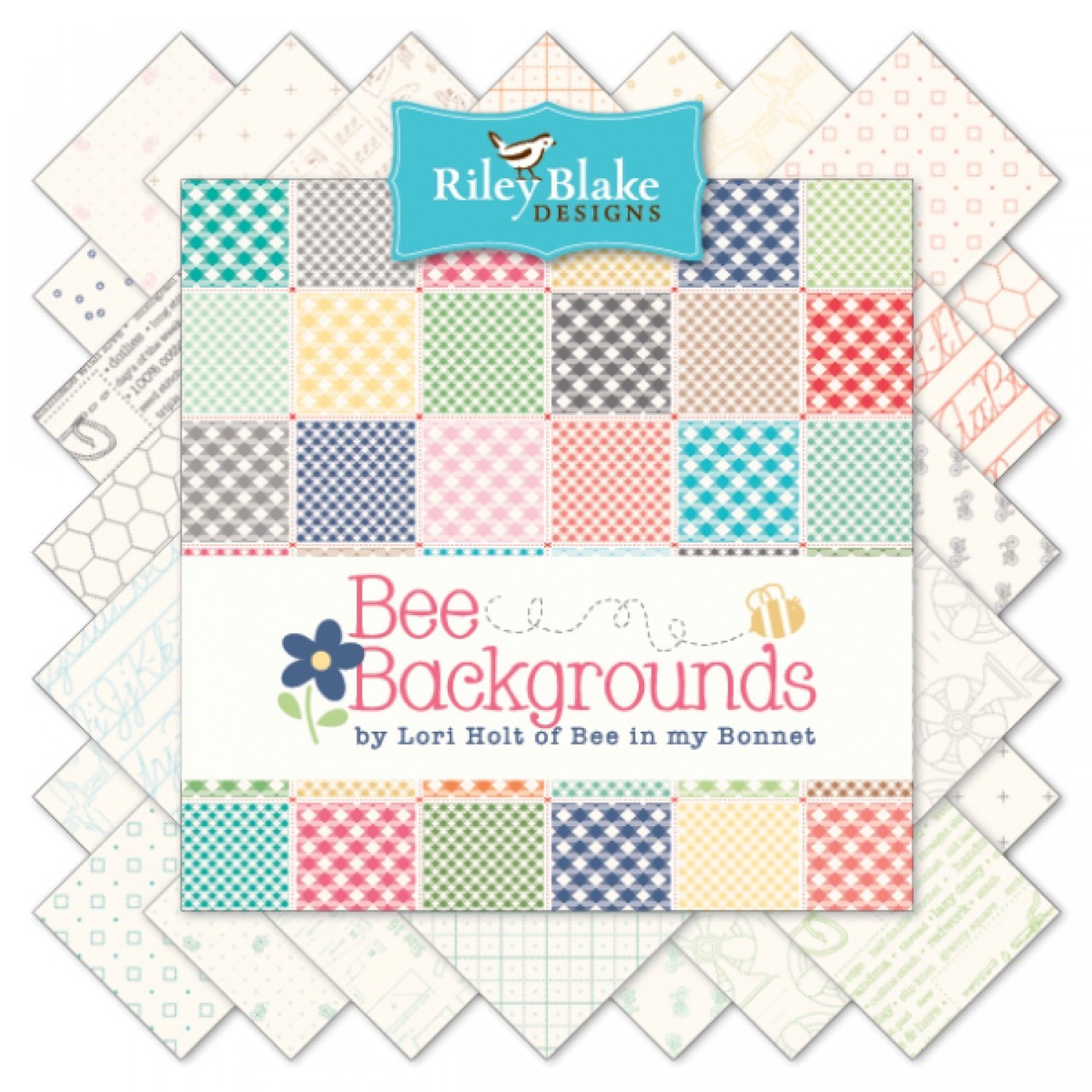 Riley Blake Fabric Bee Background By Lori Holt Fat Quarter