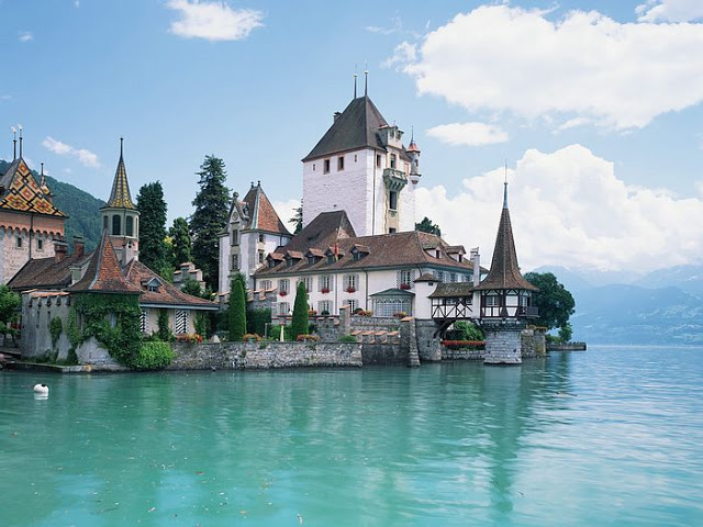In Lake Thun Switzerland Its Also Very Nice And Beautiful