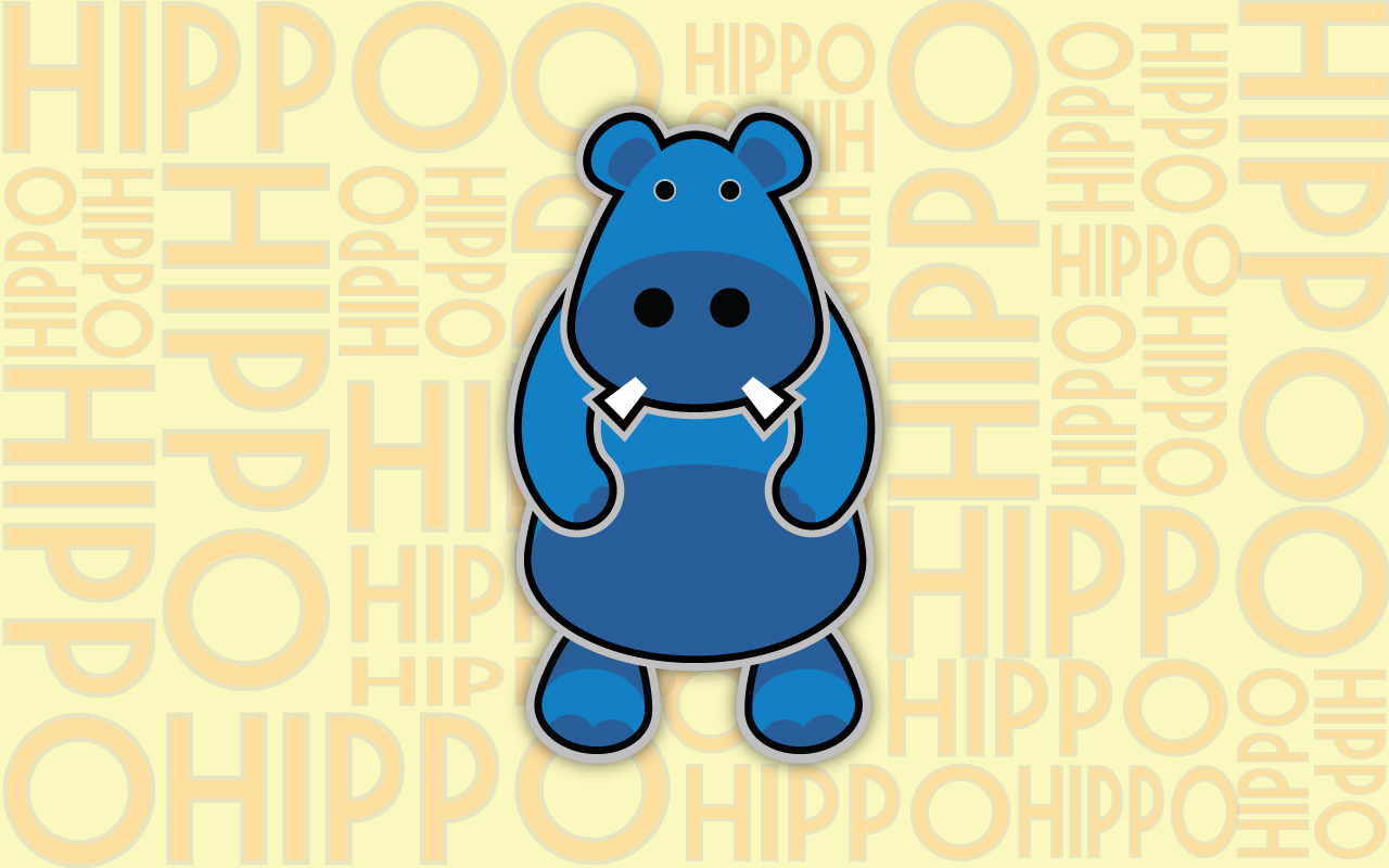 Cartoon Hippo Wallpaper