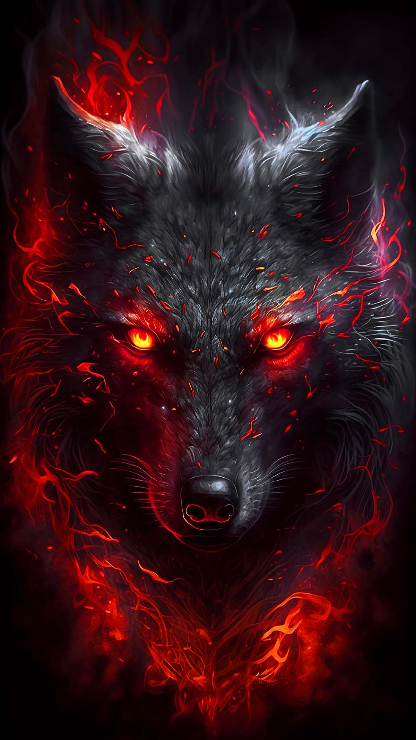 Cool Black Wolf Wallpaper