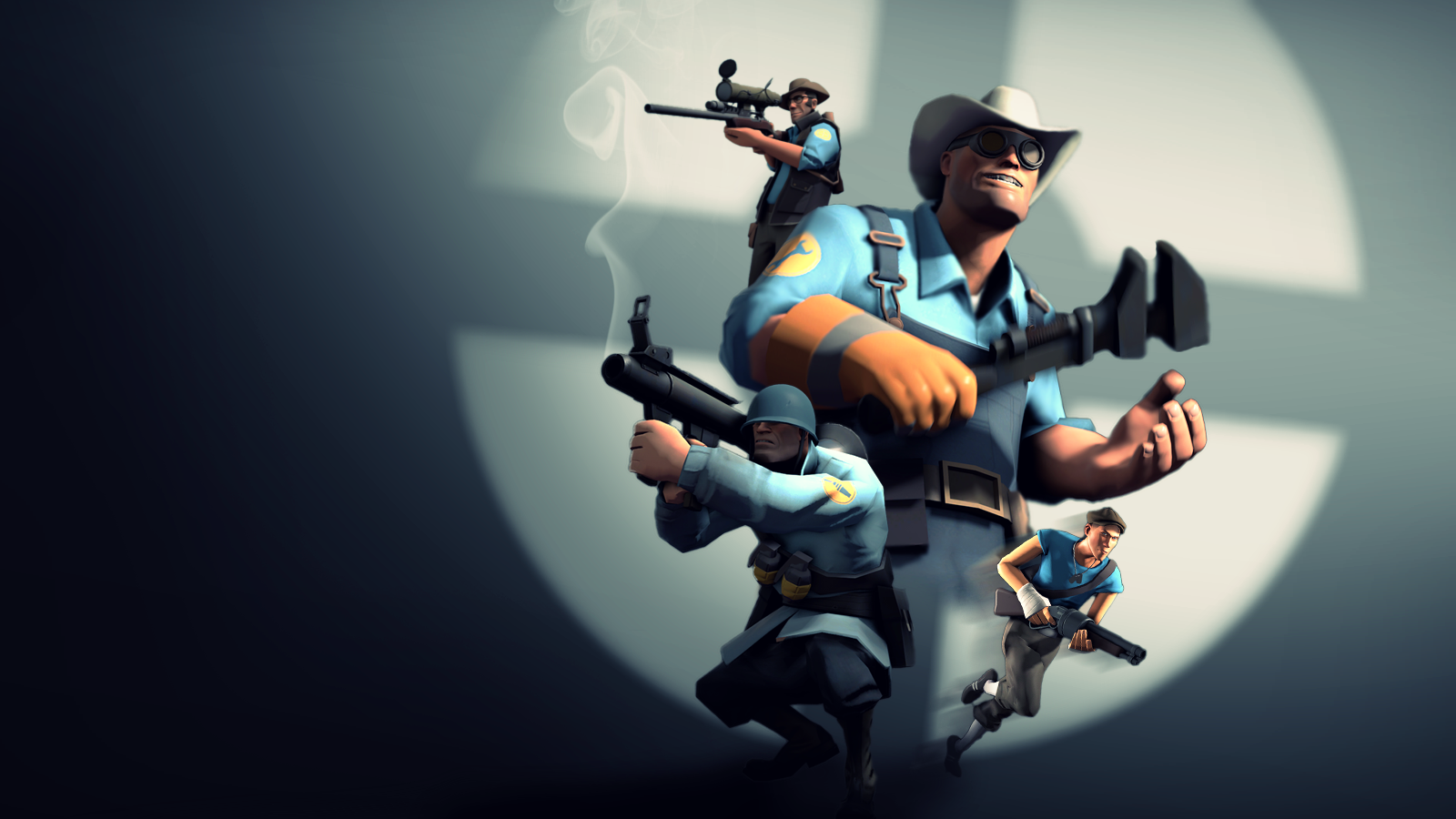 Team Fortress Wallpaper Blu By Robogineer Fan Art Games