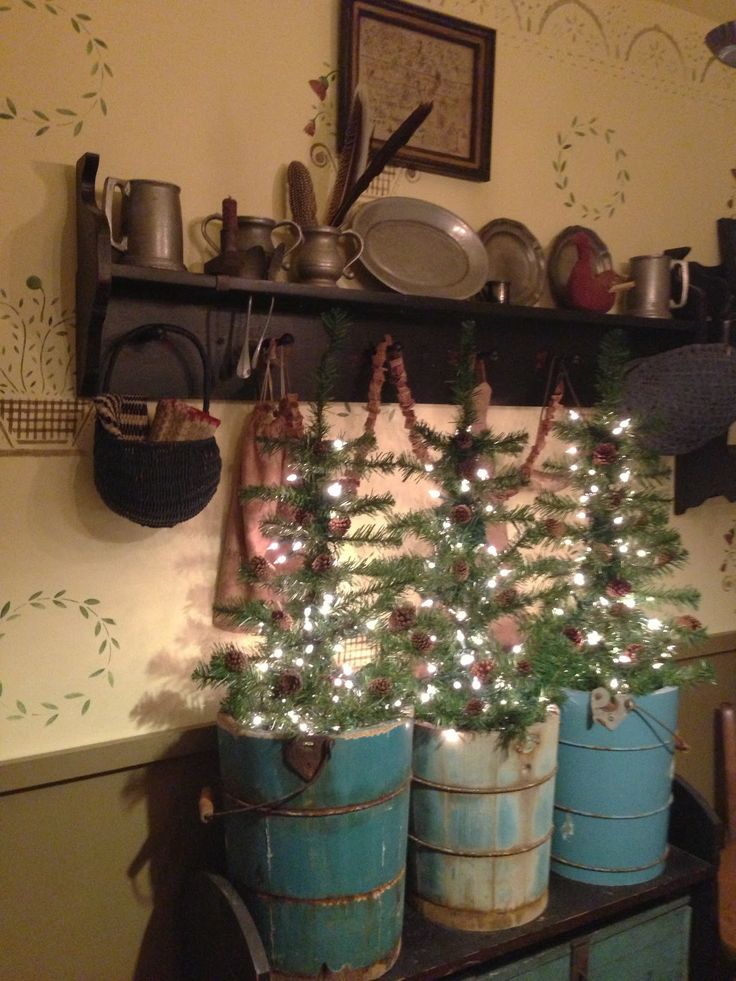 Primitive Christmas Trees An Old