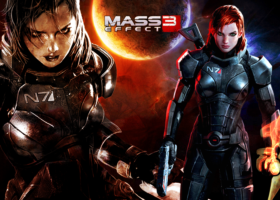 Mass Effect Femshep Wallpaper Zwallpix
