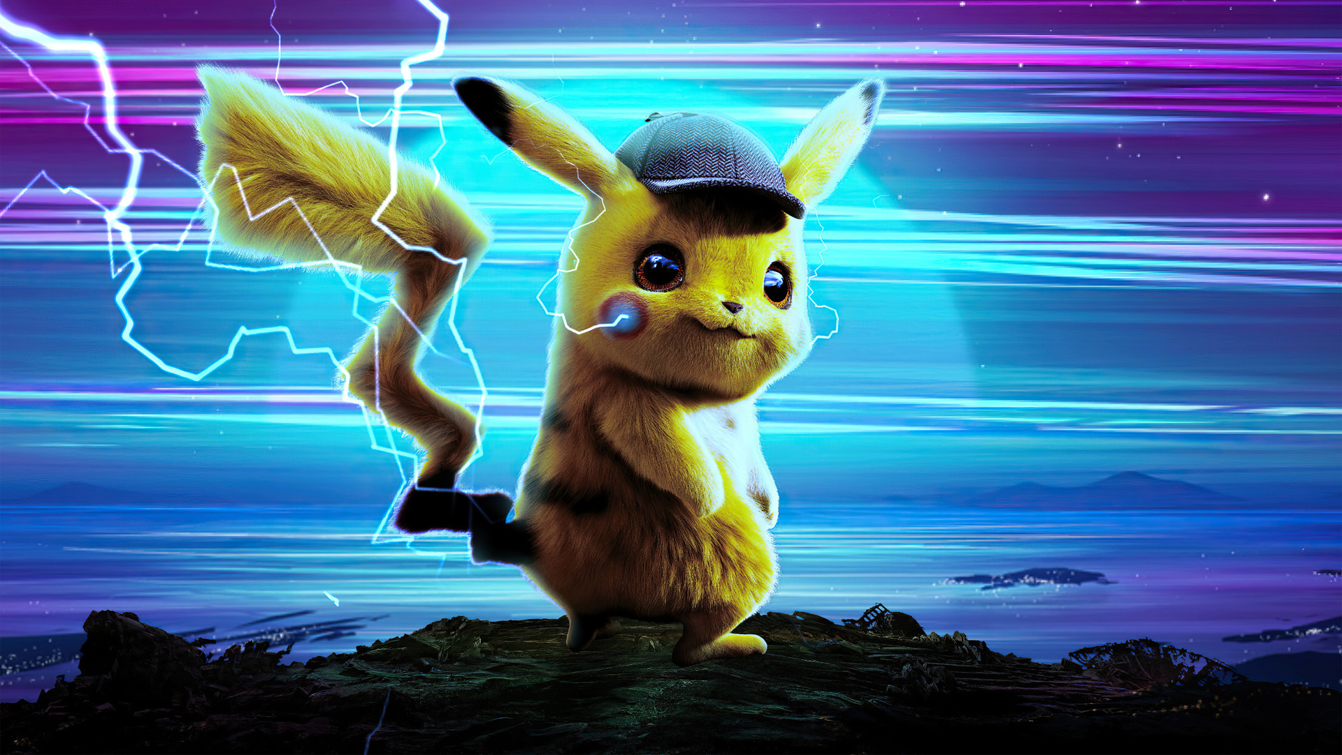 Detective Pikachu Poster 4k Laptop Full HD 1080p Wallpaper Image