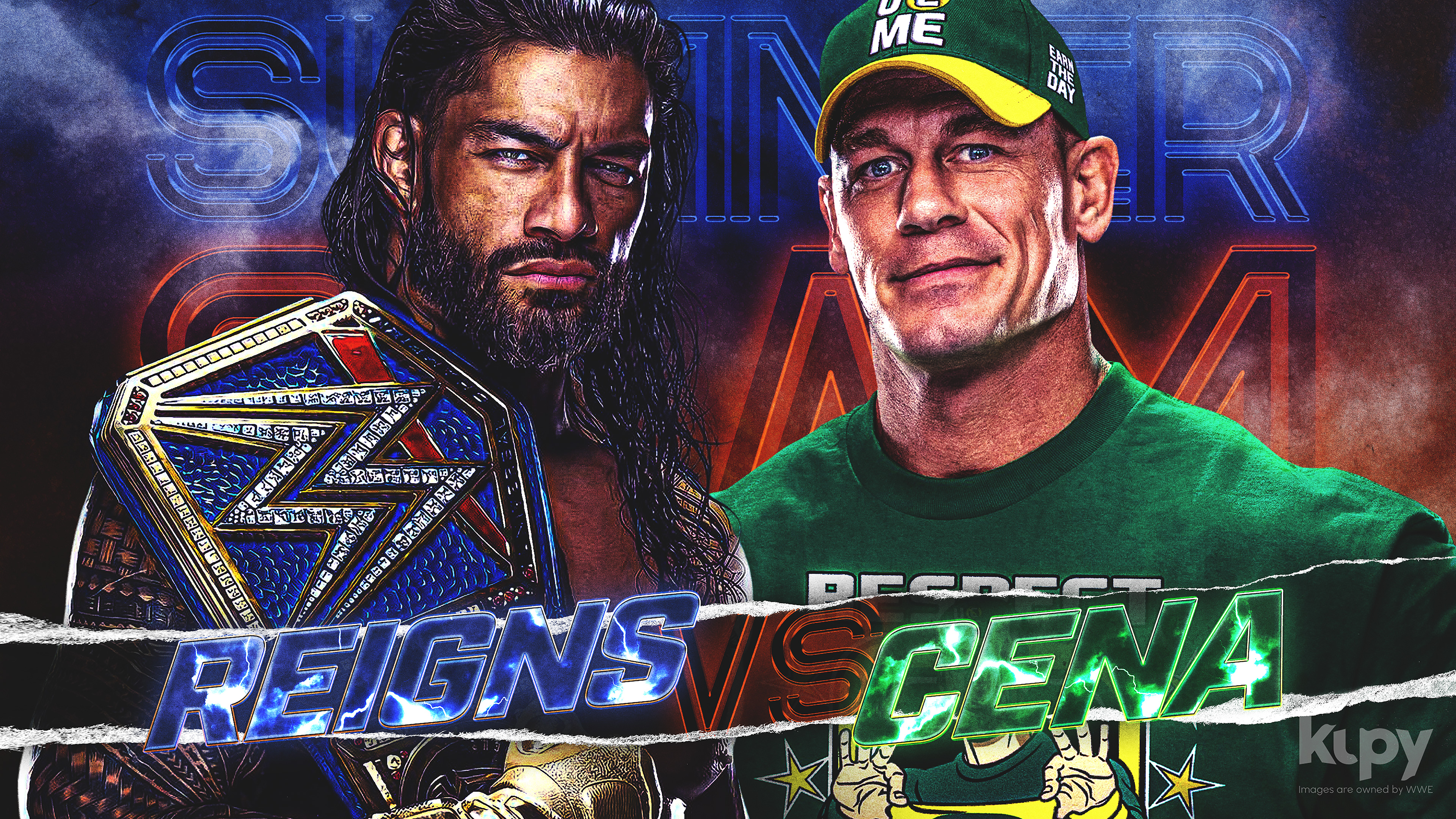NEW Roman Reigns vs John Cena SummerSlam wallpaper   Kupy 3840x2160
