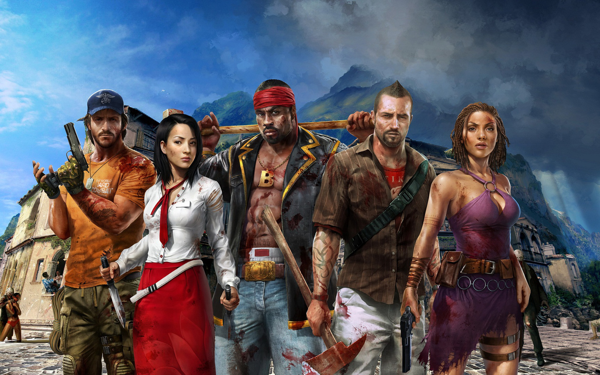 Dead Island Riptide Heroes Wallpaper Xbox Video Game